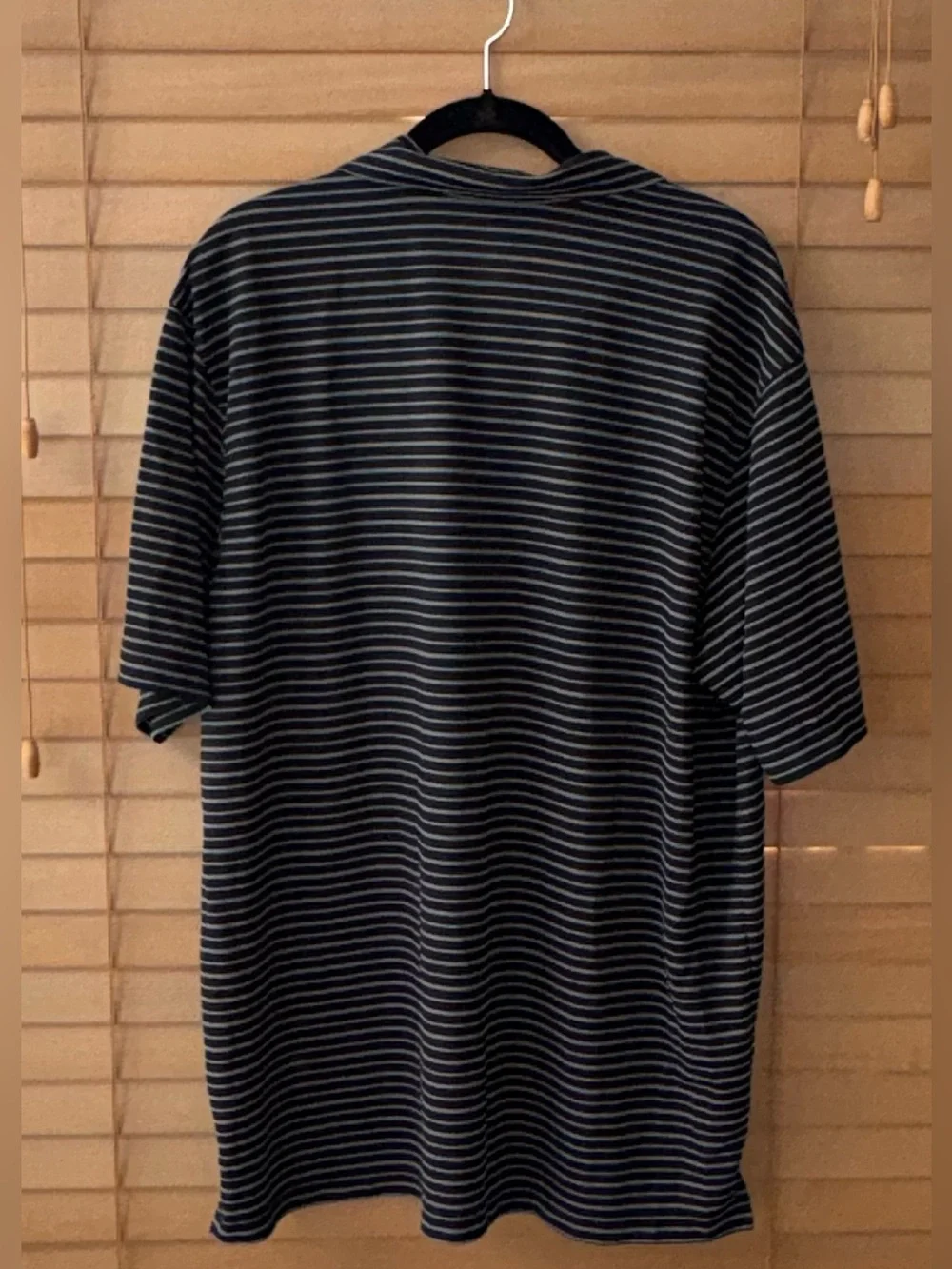 Nike Performance Black Striped Polo Shirt - Men's XL